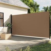 Berkfield Home Retractable Side Awning Taupe 220x500 cm