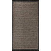 Berkfield Home Outdoor Flatweave Rug 80x150 cm Dark Brown | Size: Medium