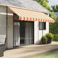 Berkfield Home Replacement Fabric for Awning Valance Yellow & Orange Stripe 3.5 m