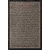 Berkfield Home Outdoor Flatweave Rug 160x230 cm Dark Brown | Size: 100 cm diameter
