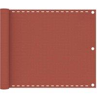 Berkfield Home Balcony Screen Terracotta 75x400 cm HDPE in Brown