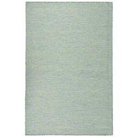 Berkfield Home Outdoor Flatweave Rug 100x200 cm Turquoise in Black | Size: Medium