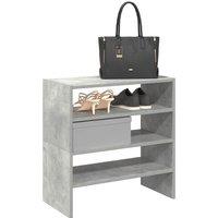 Berkfield Home Shoe Racks 2 pcs Stackable Concrete Grey 60x30x30.5 cm