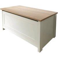 FORGEVIO Ottoman Storage Chest Box Bench Seat Hallway Living Bedroom Cream