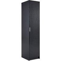 FORGEVIO Wardrobe, Space-Saving Bedroom Clothing Storage Furniture Black