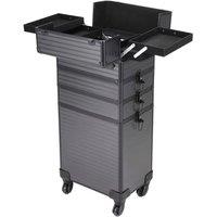Kelvenix Cosmetic Case Trolley Box in Black