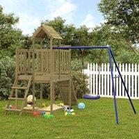 Berkfield Home Outdoor Playset Impregnated Wood Pine in Brown