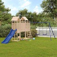 Berkfield Home Outdoor Playset Solid Wood Pine in Brown