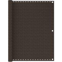 Berkfield Home Balcony Screen Brown 120x500 cm HDPE