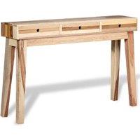 Berkfield Home Console Table Solid Reclaimed Wood in Beige