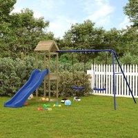 Berkfield Home Outdoor Playset Impregnated Wood Pine in Brown