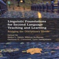 Cambridge University Press Linguistic Foundations for Second Language Teaching & Learning