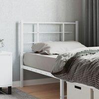 Berkfield Home Metal Headboard White 100 cm