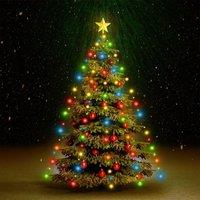 Berkfield Home Christmas Tree Net Lights with 210 LEDs Colourful 210 cm