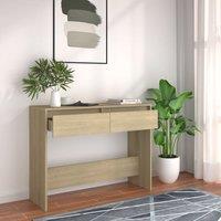 Berkfield Home Console Table Sonoma Oak 100x35x76.5 cm Engineered Wood in Brown