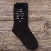 60 SECOND MAKEOVER Men's I Took Part In Secret Santa & All I Got Was These Socks Black