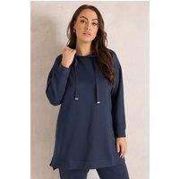 Evans Women's Drawstring Hoodie in Dark Navy | Size: 26-28