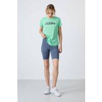 Tommy Life Women's Short High-waist Knit Leggings in Grey | Size: Medium