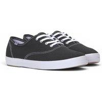 Keds Women's Champion Canvas Lace-Up in Black | Size: 6