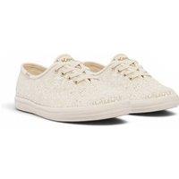 Keds Women's Champion Glitter Celebrations Lace Up in Light Beige | Size: 6.5