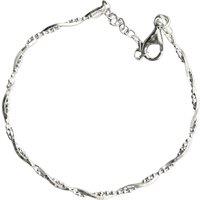 Spero London Women's Bead Chain Twisted Sterling Silver Bracelet