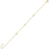 Spero London Women's White Opal Sterling Silver Bracelet in Gold