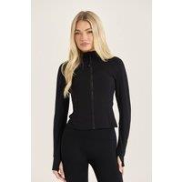 Loom Archives Women's Day Flow Zip Up Jacket in Black | Size: XS