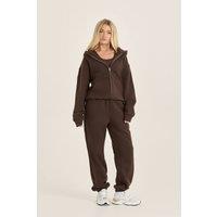 Loom Archives Women's LOOM Cuffed Leg Jogger in Chocolate | Size: XL