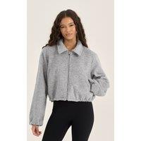 Loom Archives Women's LOOM Wool Blend Soft Shell Jacket in Light Grey | Size: Medium