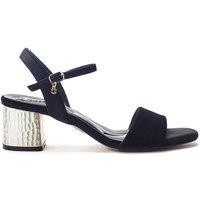 Moda In Pelle Women's 'Nareena' Velvet Heeled Sandals in Black | Size: 6