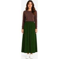 Kettlewell Women's Selena Satin Skirt in Bottle Green | Size: Large