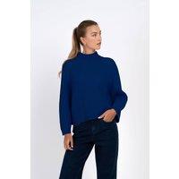 Kettlewell Women's Maeve Rib Knit Sweater in Cobalt | Size: Medium