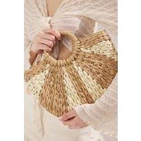 WOVCOR Women's Woven Oval Mid Size Handbag