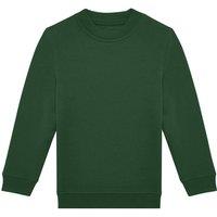 B&C ID.332 Crew Neck Sweatshirt in Bottle Green | Size: 3-4 Years