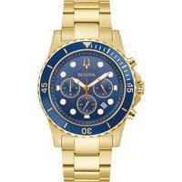 Bulova Men's 98B377 Classic 44mm Quartz Watch in Gold
