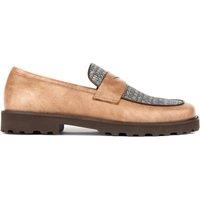 Embassy London Men's Sunkin - Light Blue & Brown | Size: 10