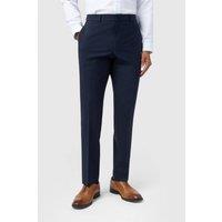 Ted Baker Men's Flat Fronted Slim Fit Suit Trousers in Navy | Size: 44R