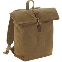 Quadra Men's Heritage Waxed Canvas Backpack in Light Brown