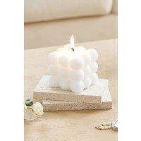 SHEONLY Bubble Cube Shaped Scented Candle Decoration, Chamomile in White