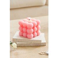 SHEONLY Bubble Cube Shaped Scented Candle Decoration, Osmanthus in Pink