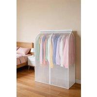 ExtraStar Hanging Garment Dust Cover Closet Clothes Organizer in Clear