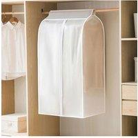 Living and Home Closet Hanging Garment Clothes Dust Cover in Clear
