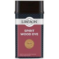 Liberon Spirit Wood Dye Light Oak 1 litre in Brown | Size: 1L