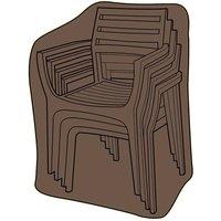 Gainsborough Weatherproof Stacking Garden Chair Cover with UV Protection in Brown
