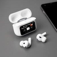 Menkind RED5 ANC Wireless Earbuds Noise Cancellation Touchscreen Case in White