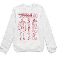 Terminator Official T-800 Schematic Sweatshirt - White | Size: Large
