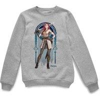 Lord of the Rings Official Hera Pose Sweatshirt - Grey | Size: Medium
