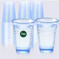 ECONX 7oz Blue Plastic Cups Reusable Plastic Water Vending Cups Disposable | Size: 500 Piece