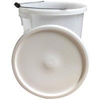 Proplas Plasterers Bucket With Handle in White