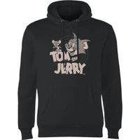 Tom & Jerry Circle Hoodie - Black | Size: Large